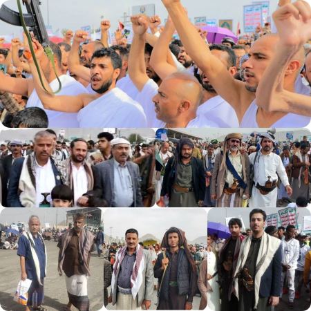 مسيرة مليونية بالعاصمة صنعاء في يوم النفير والنصرة للمسجد الأقصى والشعب الفلسطيني